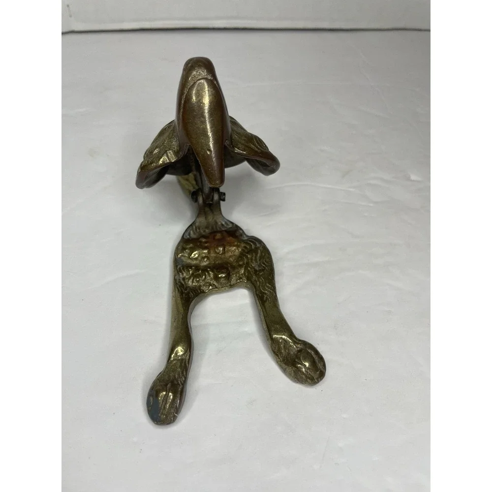 Vintage Antique Brass Fox Door Knocker